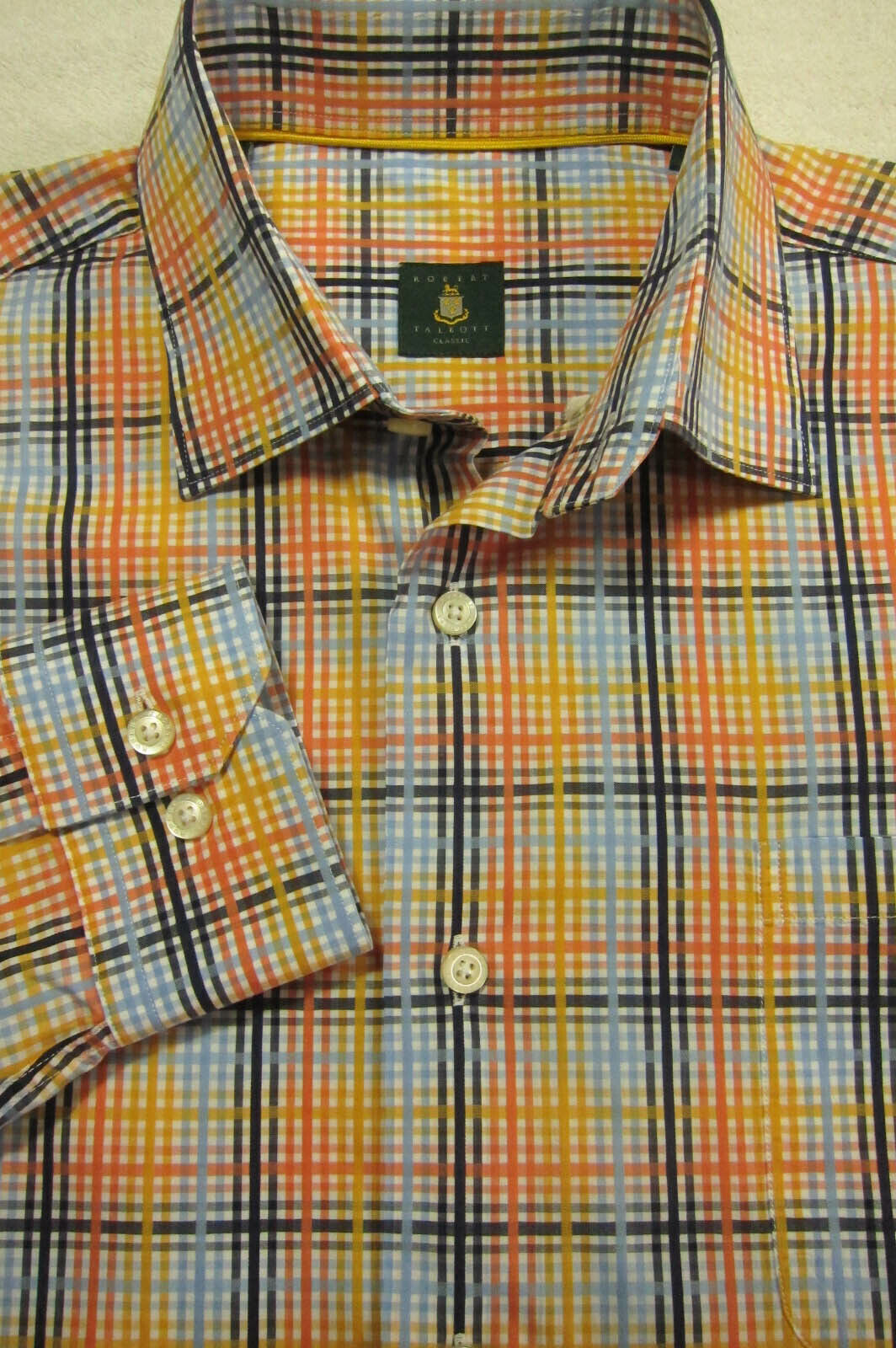 Stunning Robert Talbott Classic Complex Orange an… - image 1