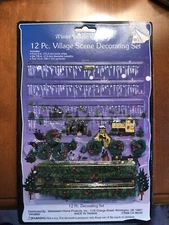 Winter Village Collectibles 12 Piece Scene Decorating V#43660 Original Package