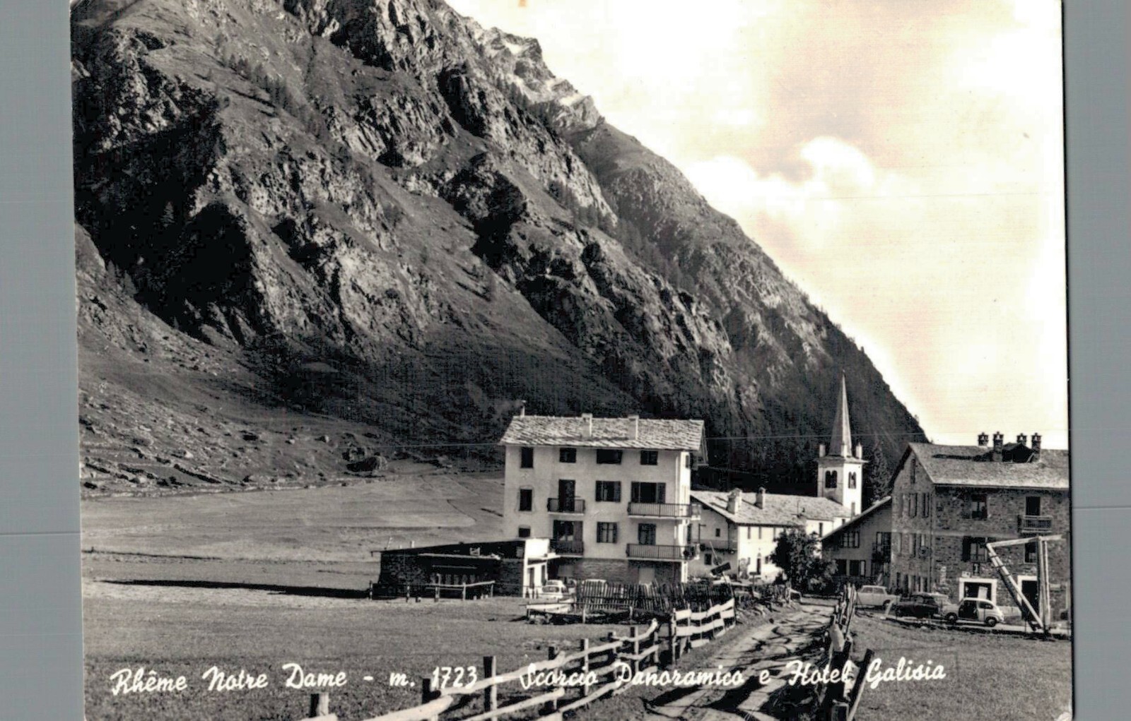 Aosta Rheme Notre Dame panorama e Hotel Galisia F. Grande  spedita 