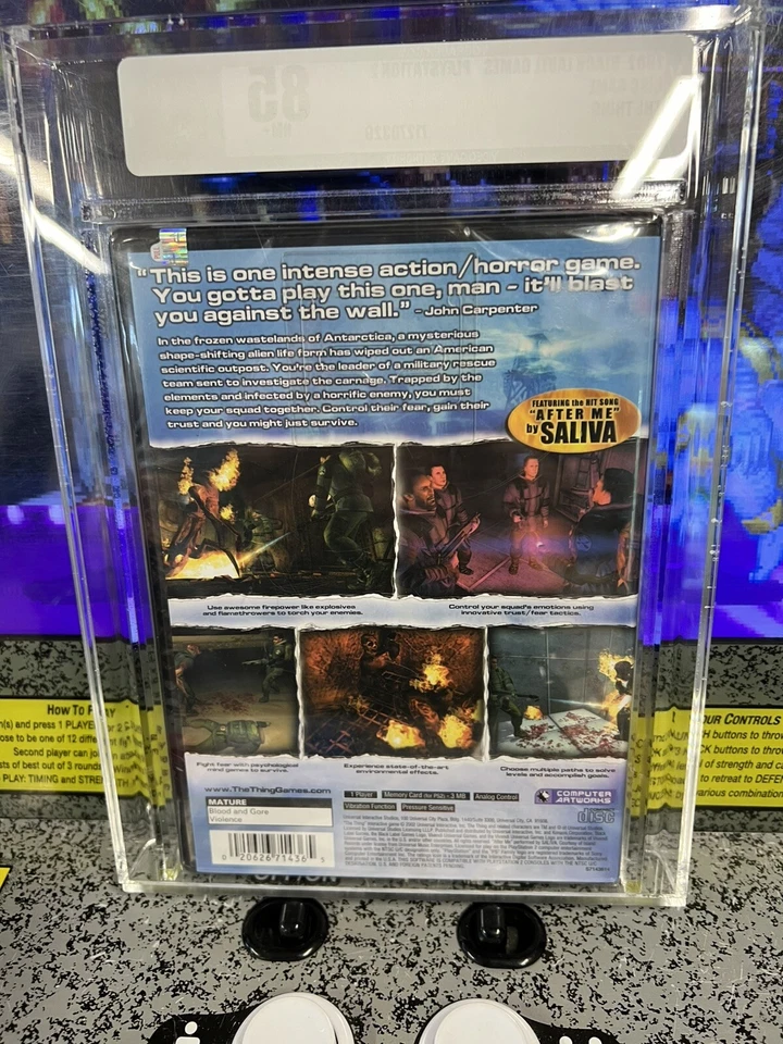 2007 PS2 The Thing Graded VGA 85 NM+ Sealed WATA 9.6? Playstation 2 BRAND NEW - Image 2 of 4