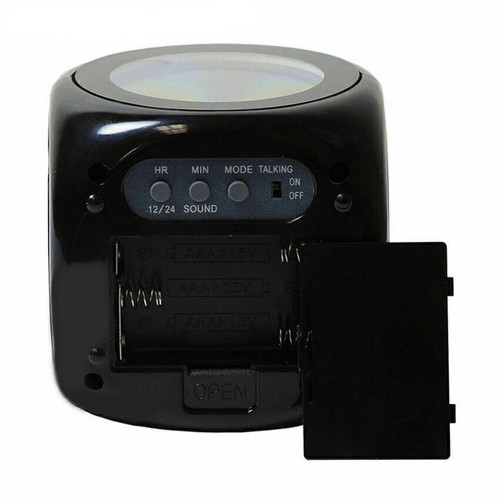 LED Alarm Clock Digital Projection LCD Display Voice Talking Projector Snooze - Picture 6 of 12