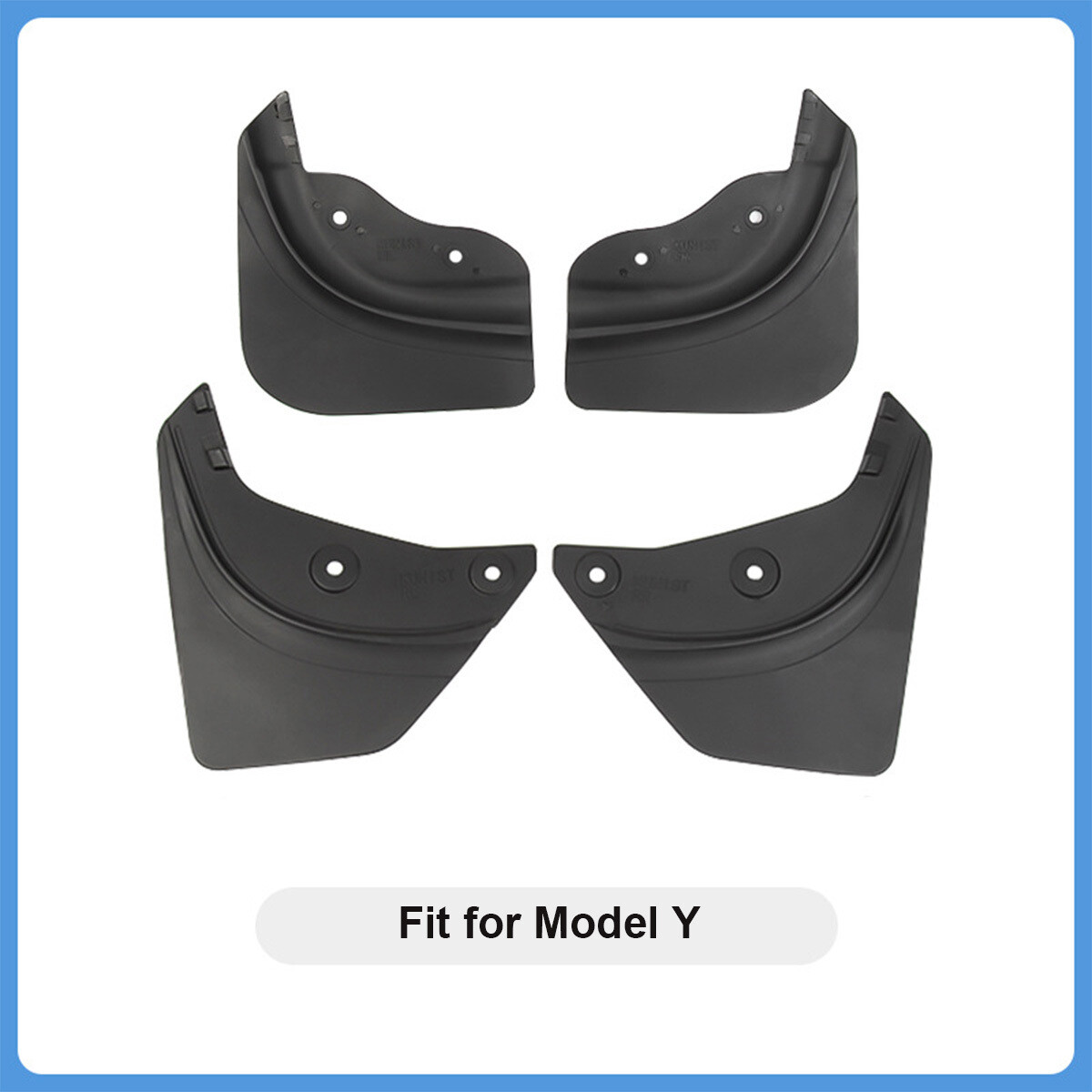 4Pcs Mud Flaps Splash Guards Fender For 21-24 Tesla Model Y Front Rear Mudguard