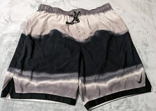 Nike Swim Trunks Mens XXL 2XL Optic Halo Horizon Volley Lined Swoosh Logo Ombre