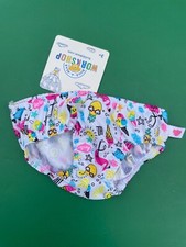 Build a Bear Clothing - White Summer Print Satin Panties - New