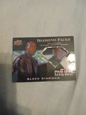 Marvel Black Diamond Facet Card #DF-8 Don Cheadle as War Machine Rhodey Rhodes