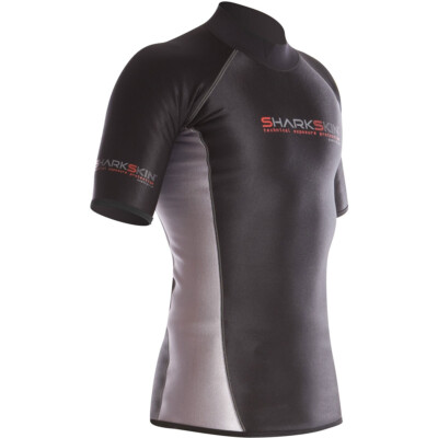 Used Sharkskin Mens Chillproof Short Sleeve Shirt Wetsuit-2X-Small