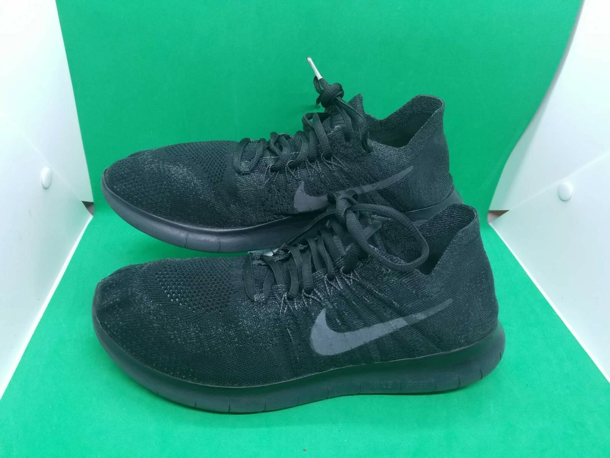 Free rn flyknit 2017 clearance men's running shoes black/anthracite