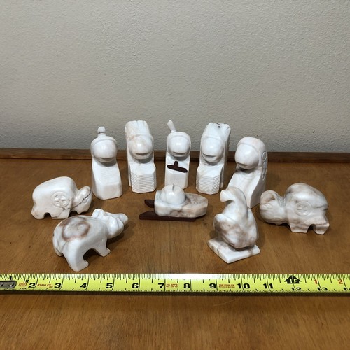 Native American Stone Carved Nativity Set - Bild 3 von 10