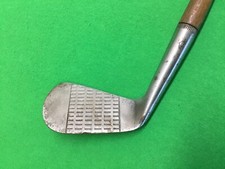 Hickory Wood Shaft Golf Club DASH DEEP GROOVE PICCADILLY MASHIE 5 HD22