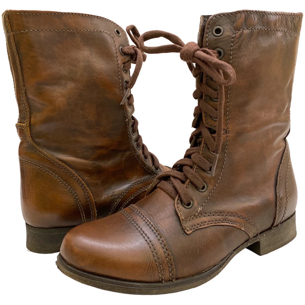 steve madden troopa combat boot brown
