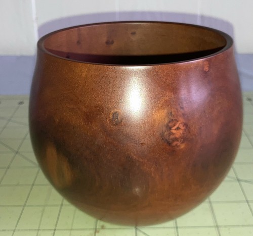 Hawaiian Milo Wood Calabash/Bowl~Local Artist~Gallery & Collector Quality~(#b7) - Picture 4 of 9