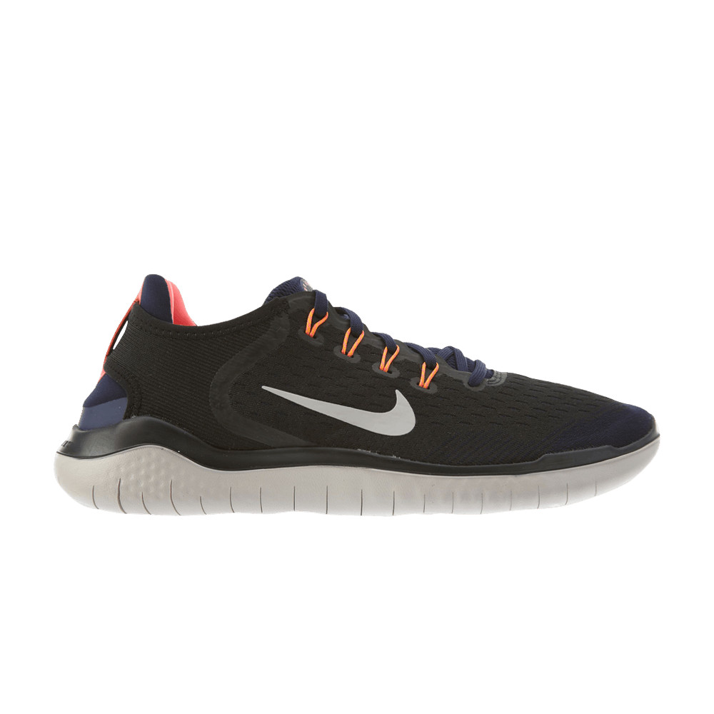 Кроссовки Nike Free RN 2018 Black Moon Particle Серые малиновые белые 942836-010 sz 7 Мужские