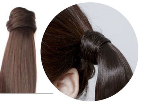 Remeehi Straight Remy Human Hair Clip In Ponytails 80G Human Hair Extensions - Picture 3 of 27