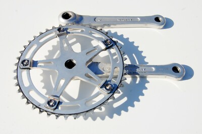 VINTAGE SUGINO CRANKS MIGHTY COMPETITION 44T CRANKS JAPAN PISTA