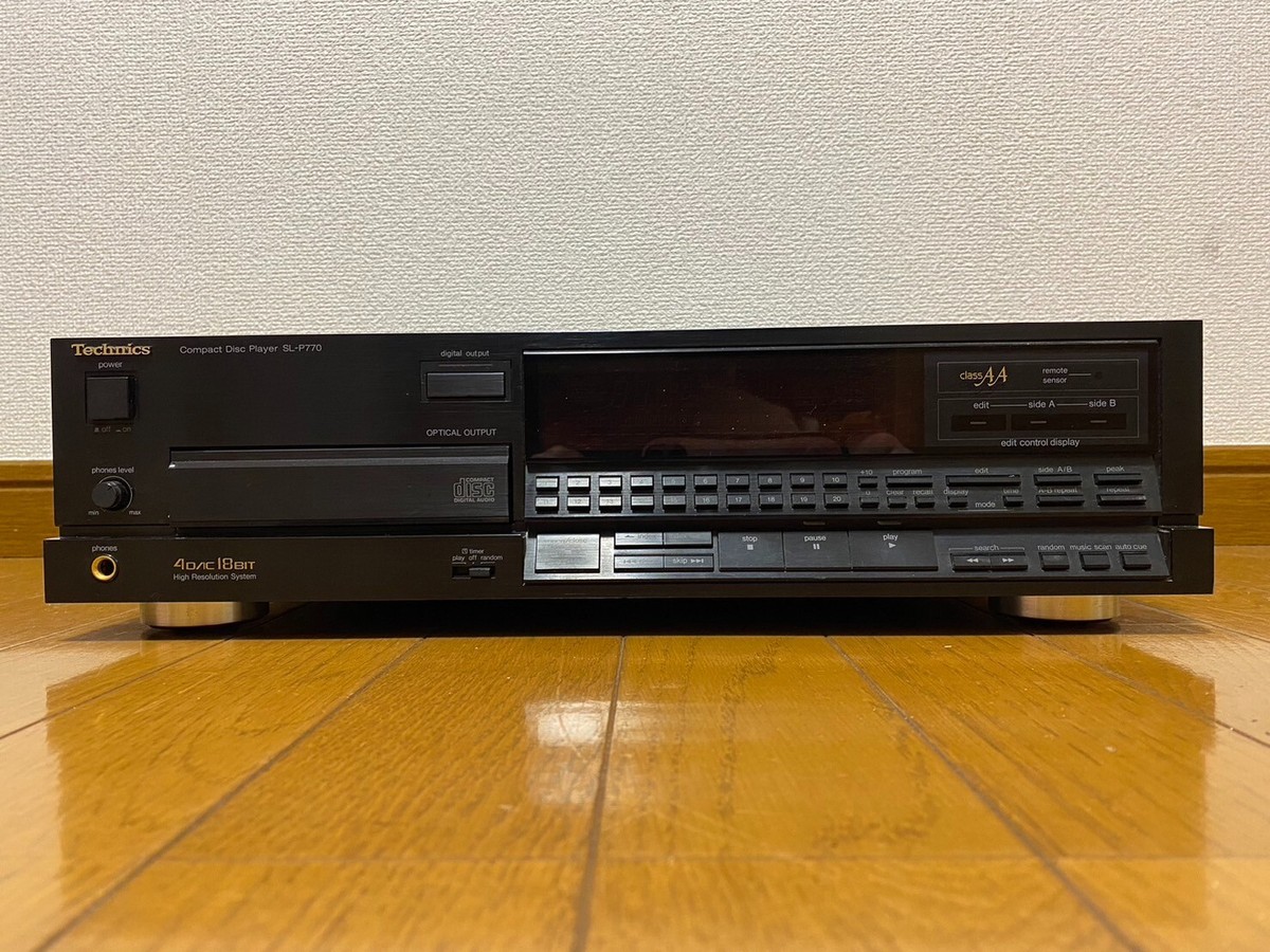 Technics SL-P770 Compact Disc CD Player 4DAC 18bit Digital Output