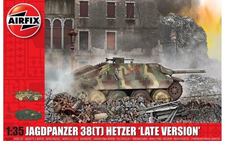 Airfix A1353 1:35th scale Jagdpanzer 38(t) Hetzer Late Version