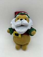 Disney Store Winnie the Pooh Santa Beanie - 2001 Mini Bean Bag Plush