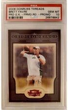 2008 Donruss Threads Pro Kings Brett Favre RED FRAME /100 card PSA 10 POP 3