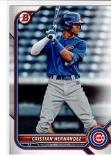 Cristian Hernandez Chicago Cubs 2022 Bowman Draft