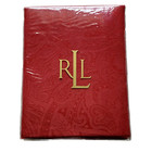 Ralph Lauren Paisley Suite Red Fabric Tablecloth 60"x104" Christmas Holiday NIP