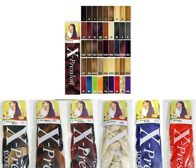 X-pression Ultra Haar Zopfverlängerung - alle Farben, xpression