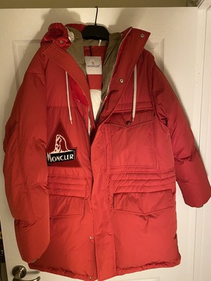moncler red parka