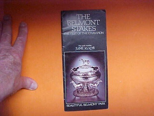 1978 Belmont Stakes Program.RARE See photos