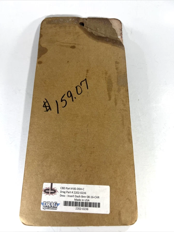 Inserto de panel de instrumentos cromado Carl Brouhard para motocicleta #Bmr 08-16-CHR nuevo sellado Foto 4 de 4