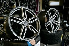 4 x 20 Inch 5x120 HX015 Style Grey Polished Wheels: Fits For BMW E90 F30 F10 GT
