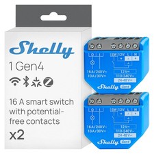 Shelly 1 Gen4 WLAN Smart Relay Switch, Potential-Free Contact, 1 Channel, 16 ...