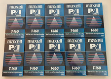 Maxell: T-160 P/I Plus Professional-Video Tape 160 Min VHS Lot Set of 10