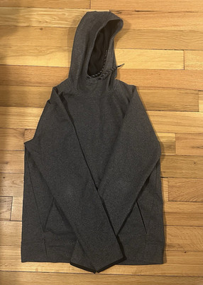 Old Navy Active Dynamic Fleece Mens M Gray Pullover Hoodie Stretch Hooded