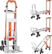4 in 1 Aluminum Stair Climber Heavy Duty Hand Truck Climbing Cart Dolly 1000 Lbs