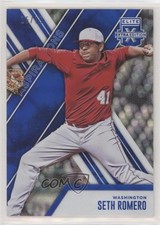 2017 Panini Elite Extra Edition Aspirations Blue 15/75 Seth Romero #25 6f7
