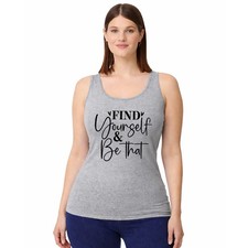 Find Yourself And Be That Damen Tr&auml;gershirt Tank Top Empowerment Geschenk f&uuml;r Sie