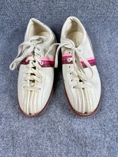 Vintage Dexter Slim Line Bowling Shoes Womens 8.5 Leather Sole Taiwan