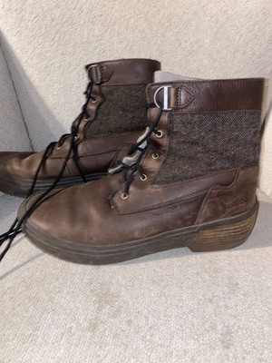 Merrell Haven Mid Lace WP Bracken Size 9.5 Womens Brown Tan Boots Hike