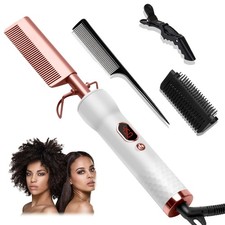 Hot Comb,Pressing Combs for Black Hair with 12 Temp Settings Heating Up to 45...