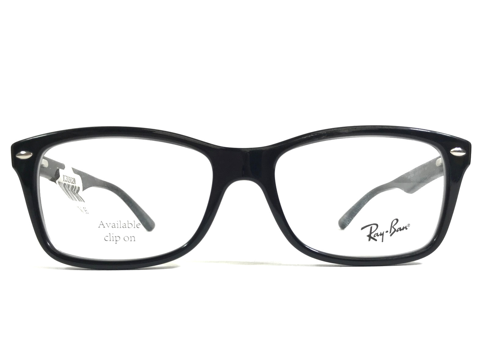 Ray-Ban Eyeglasses Frames RB5228 2000 Shiny Black Rectangle Full Rim 53-17-140