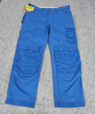 Snickers Workwear Hose Herren W36 L32 blau Canvas Cargo Cordura 3314 Canvas