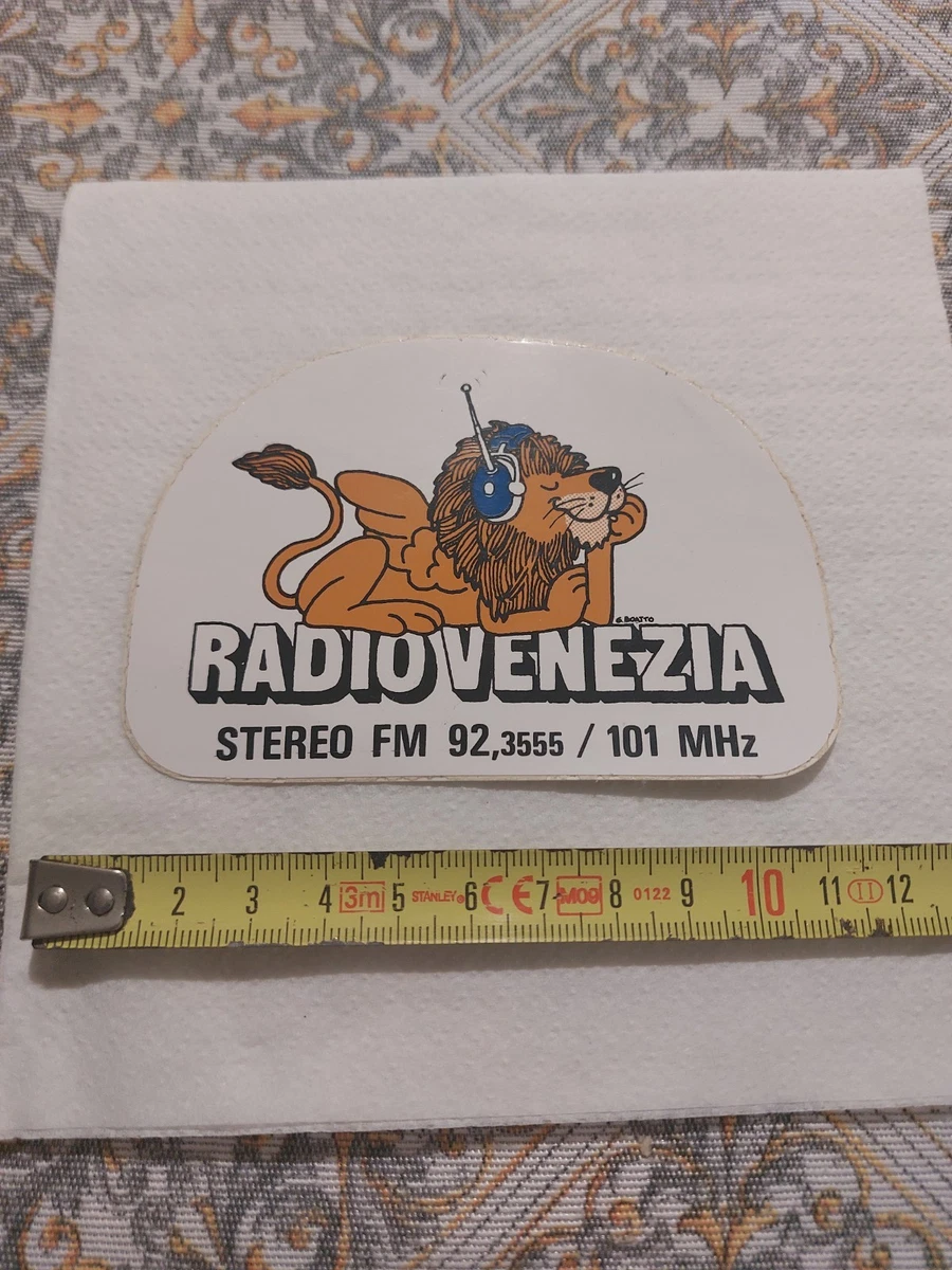 Adesivo Sticker Vintage Top Italia Radio Valle D'Aosta Original Anni