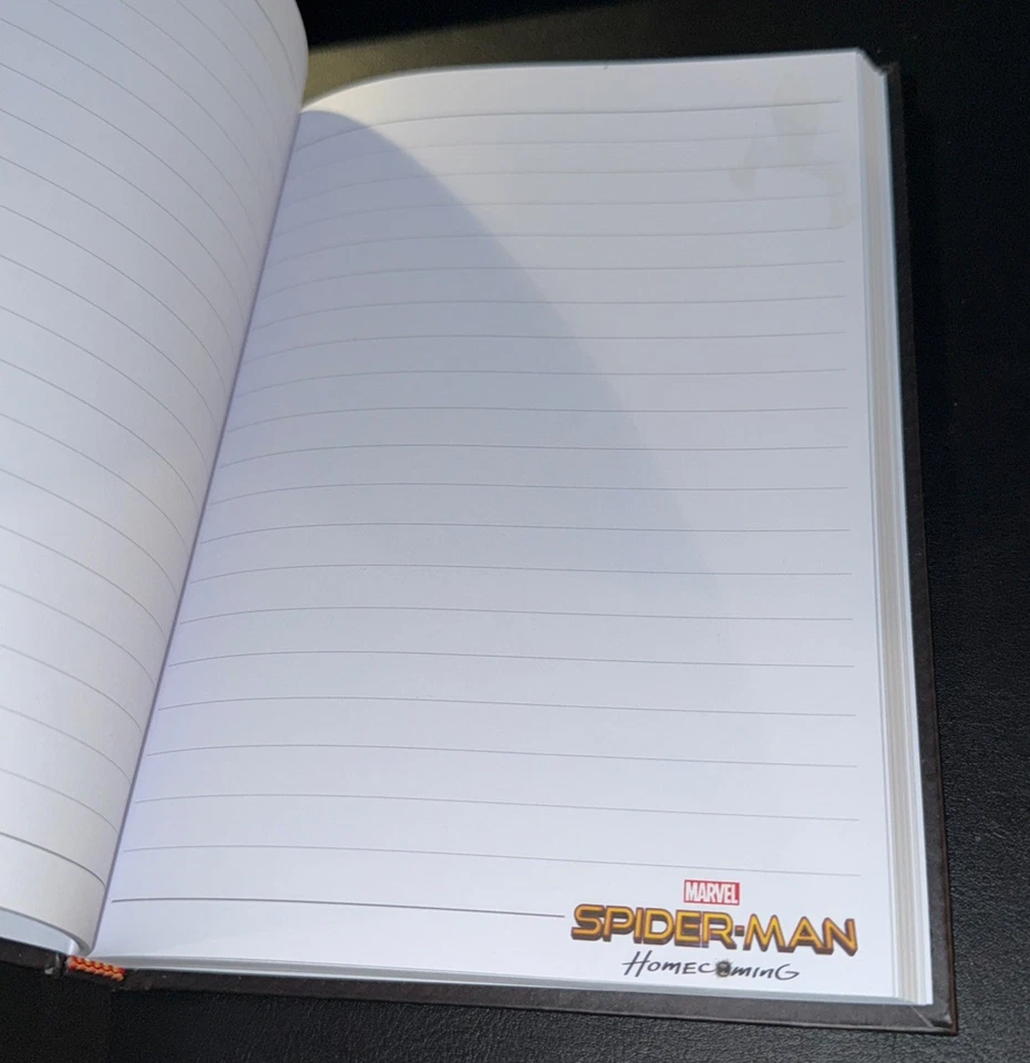 Marvel SPIDER-MAN HOMECOMING Hardcover 75-pg Journal Notebook 2017 **EXCELLENT** - Image 4 of 4