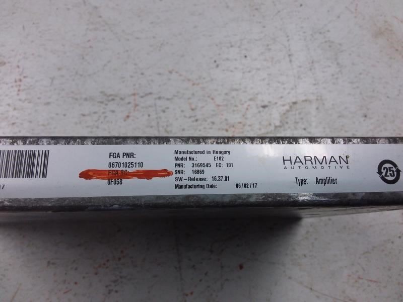 2017 MASERATI LEVANTE OEM Harman Amplifier Part Number 6701025110 