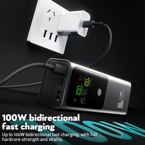 Powerbank 50000mah 100W Przenośna zewnętrzna bateria USB-C Ładowarka do wszystkich telefonów komórkowych - Zdjęcie 10 z 22