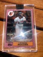 2022 Topps Clearly Authentic 35th Anniversary - Cedric Mullins 1987 AUTO Red /50