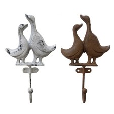 Elegant Cast Iron Duck Shaped Hook For Wall Entryway Garden Home Decoration