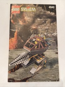 LEGO Rock Raiders Set #4940, Granite Grinder - Vintage - 100% Complete W/ Manual