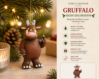 Gisela Graham Grüffelo Christbaumschmuck Kugel Harz Hängeschmuck