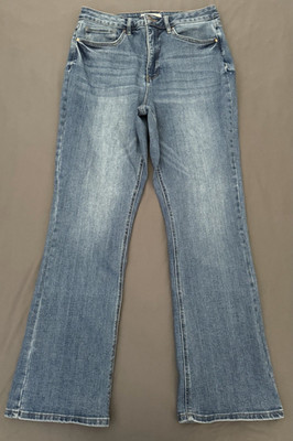 RFM Jeans Womens Size 15 Blue Medium Wash High Rise Bootcut Stretch