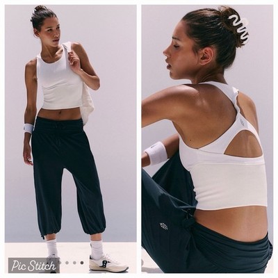 NWT Free People FP Movement Carpe Diem Cami Yoga Gym Tank Top White XL $68